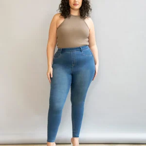 Jegging 7/8e grande taille Ultimate - Mid Bleu