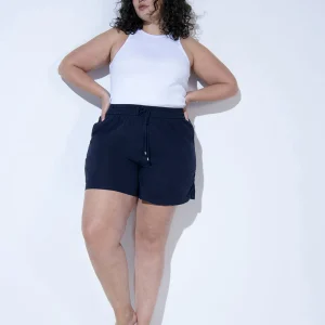 Curve Linen Shorts - Marine