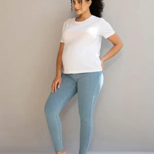 Jegging de grossesse 7/8e - Light Bleu