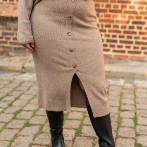 Jupe en maille boutonnée - Ensemble en maille Ibi