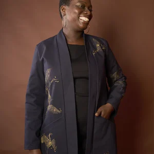 Veste kimono minuit* envol