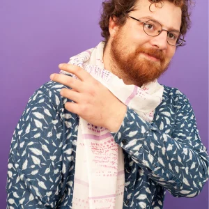 Foulard à lire "Zone" - couleur pastel