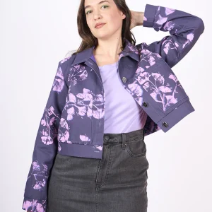 Blouson "Crop" en denim Ginkgo