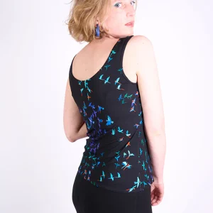 Débardeur en maille "Marcel" motif Ara