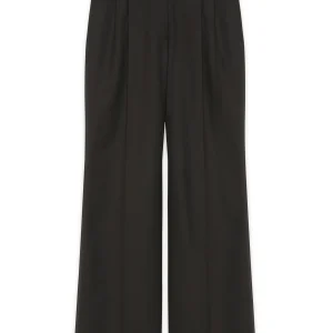 Pantalon Palazzo Infroissable Amal Stretch -  Noir