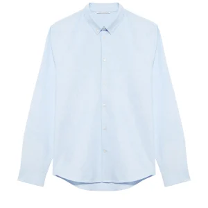 Chemise Ajustée Oxford Col Boutonné Andre 2 Oxford -  Ciel