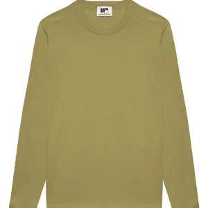 Pull Coton Fine Jauge Pierre -  Olive