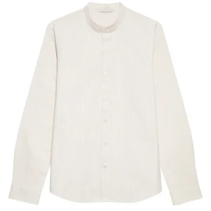 Chemise Col Mao Seersucker Mao 2 -  Ecru