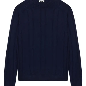 Pull Col Montant Côte Plate Brooklyn -  Marine