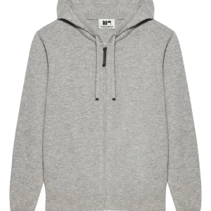 Gilet Capuche Cashemere Cyprien -  Gris Foncé Chiné