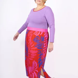 Jupe longue "Maxi" motif Fougères