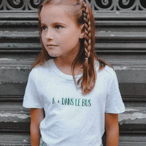 Tee shirt "A + dans le bus" ENFANT