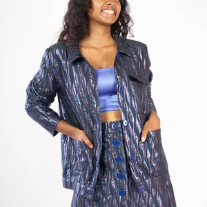 Jupe courte "Tulipe" jacquard Vibrations