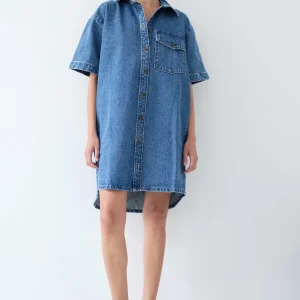 Robe Tunique Alix en Jean - Vintage Worn
