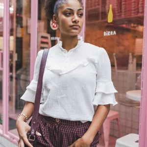 Top Gwendoline blanc