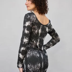 Robe "Olé" en maille motif graphique Oasis