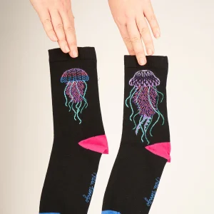 Chaussettes Fantaisie motif "Méduses"