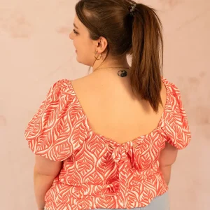 Blouse imprimée avec noeud - Blouse Dana