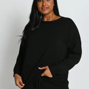Sweat Lounge-Luxe grande taille - Noir