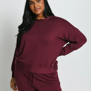 Sweat Lounge-Luxe grande taille - Dark Cherry
