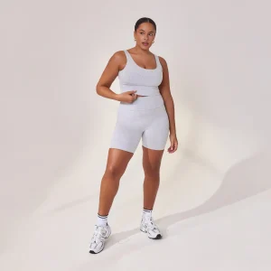 Curve Lightweight Everyday 6 Inch Cycling Shorts - Light Grey Marl