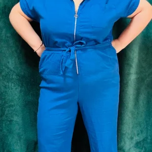 Combinaison Grazia - légère et décontractée en coton et lin - plusieurs couleurs