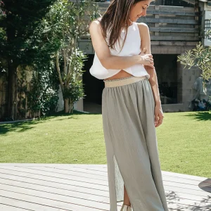 Glam, la jupe longue fendue