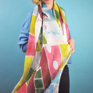 Foulard à voir "Mon Oncle" - couleur pastel