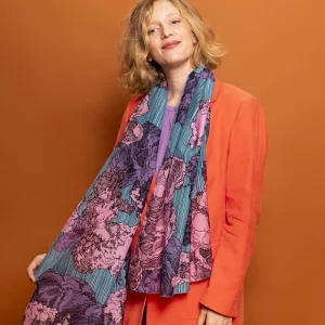 Foulard à voir "le Château dans le ciel" - motif graphique