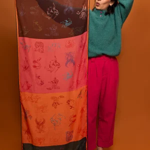 Foulard à lire à voir "Harry Potter" - motifs colorés