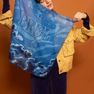 Foulard à écouter "Brel - Les marquises" - color block