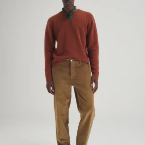 Pantalon Loose Velours Cadix -  Beige Foncé