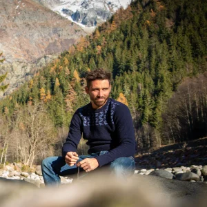 Pull Laine recyclée jacquard SNEJNI BARS Unisexe