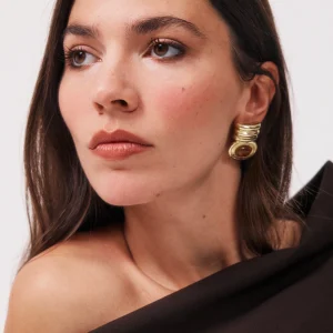 Lior | Boucles pierre ovale