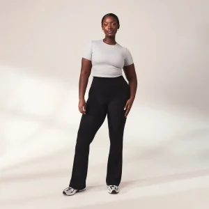 Legging léger flare grande taille - Noir