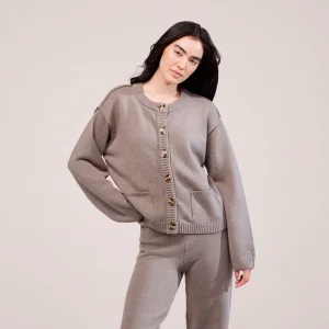 Curve Soft Knit Cardigan - Mocha