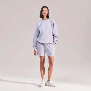 ALL SZN Organic Sweat Shorts - Lilac Mist