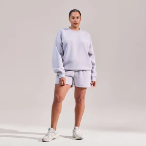 Curve ALL SZN Organic Sweat Shorts - Lilac Mist