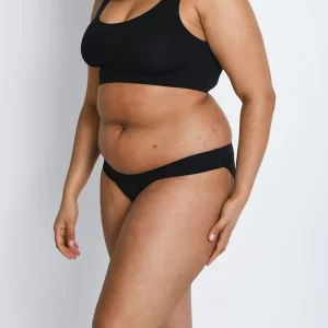 Lot de 3 culottes bikini sans couture grande taille - Noir