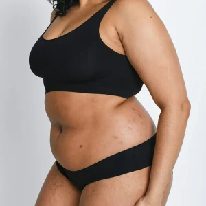 Lot de 3 culottes brésiliennes sans couture grande taille - Noir