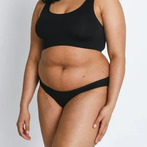 Lot de 3 culottes bikini en coton grande taille - Noir