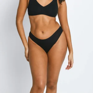 Lot de 3 culottes échancrées en coton - Noir