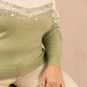 Pull en maille avec sequins - Pull Ninon