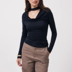 Albert | Top col drappé