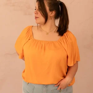 T-shirt fluide col carré - T-shirt Lova