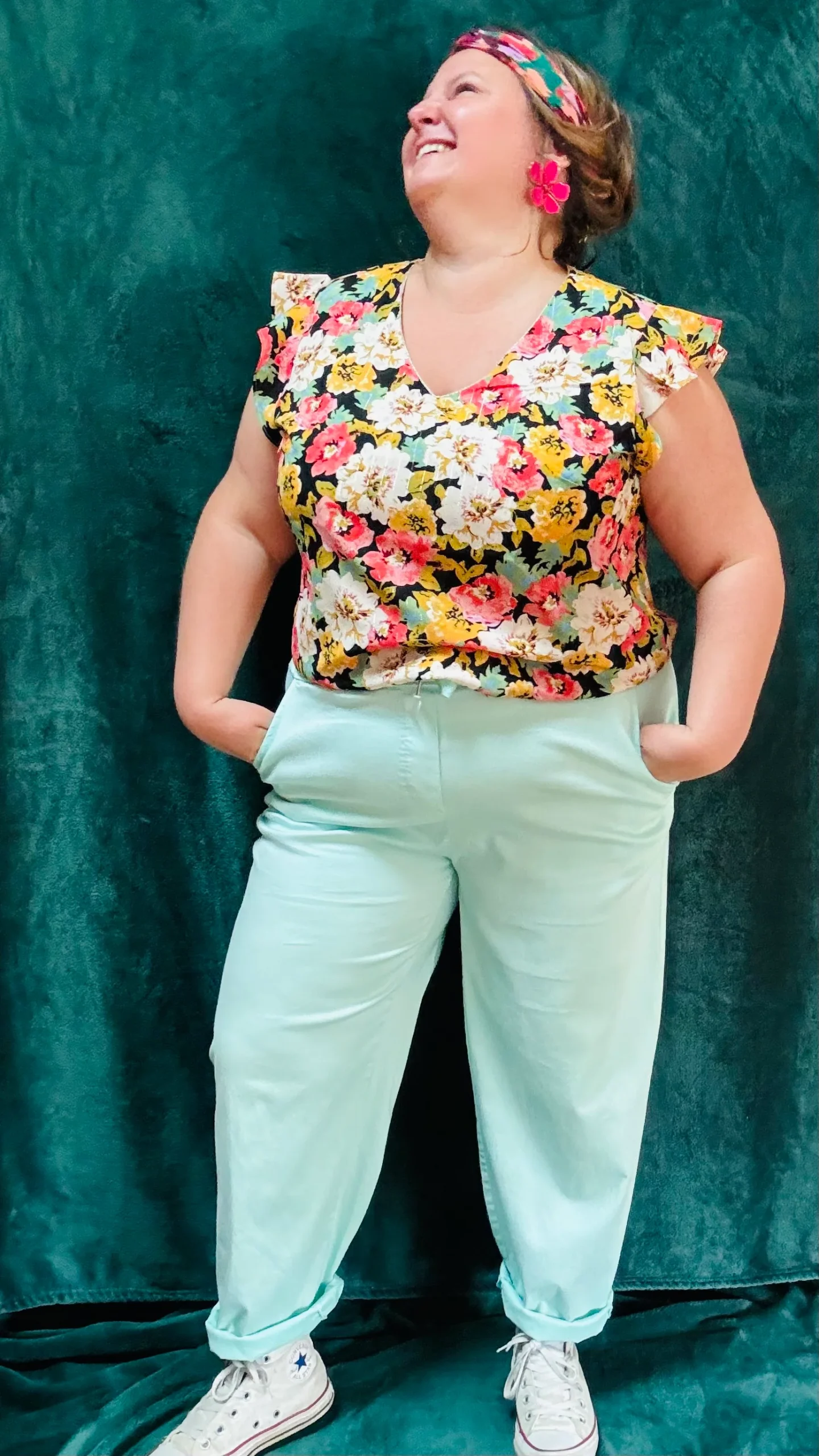 Top Suzon - grande taille motifs fleuris – Image 4