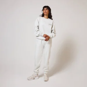 ALL SZN pantalon de jogging biologique à revers grande taille - Light Grey Marl