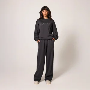 ALL SZN pantalon de jogging bio à jambes larges - Shadow