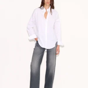 Chemise ample COURTNEY STRASS BLANC