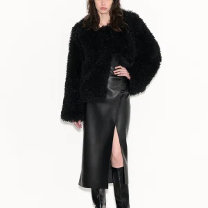 Jupe droite longueur midi JADYS BOLD NOIR